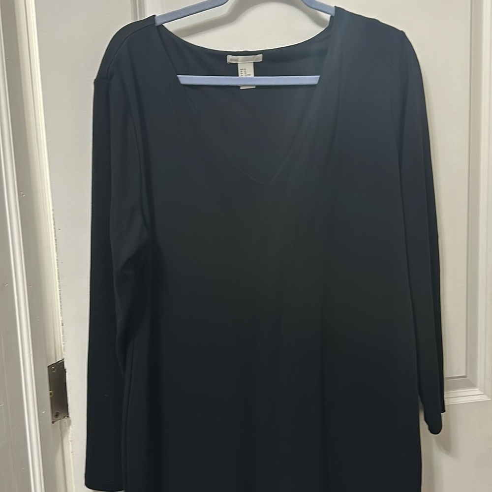 Long sleeve V Neck dress